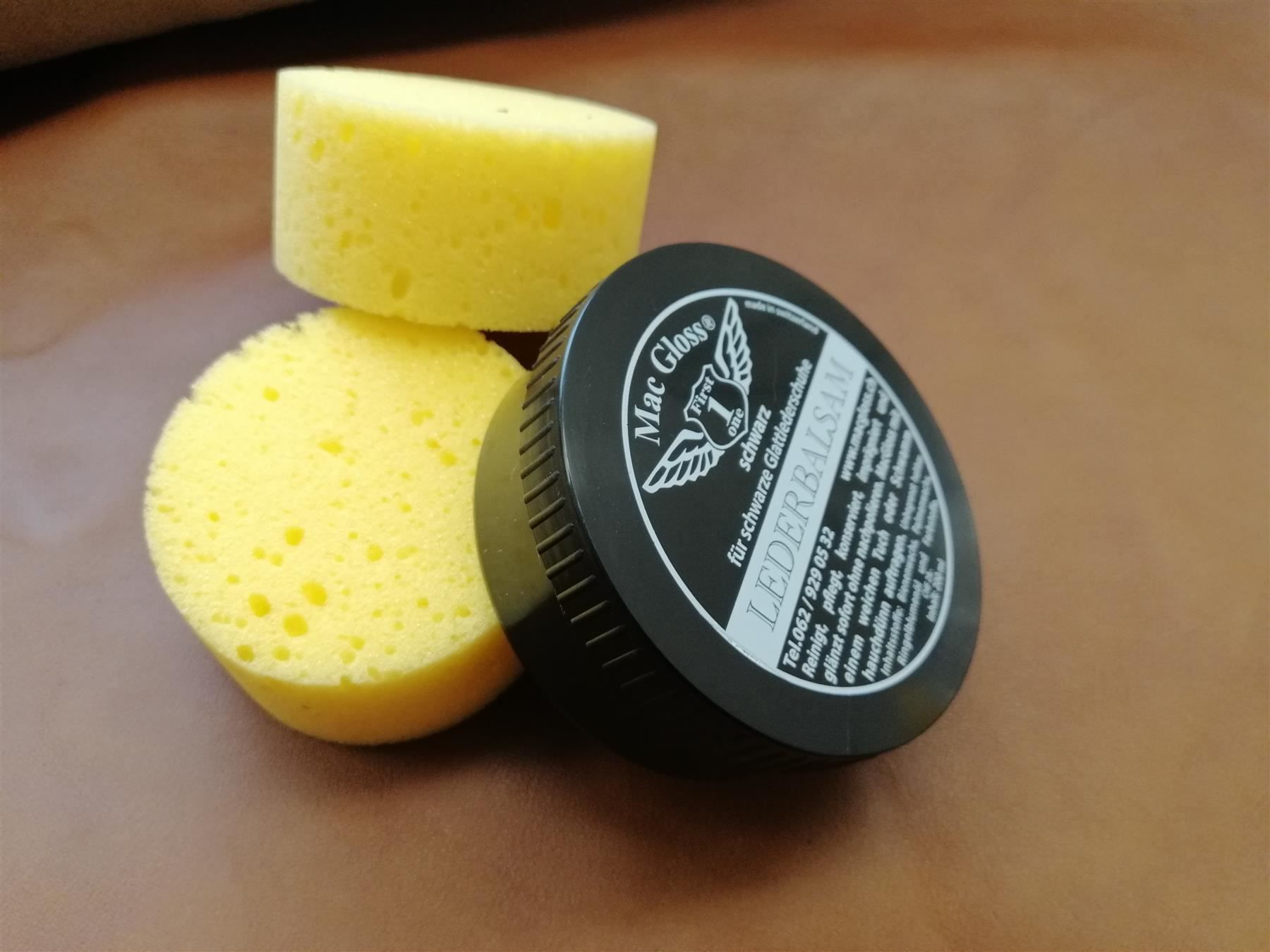 Poltrone: Mac Gloss Lederbalsam - schwarz – Nuovo e nell'imballaggio originale da Winterthur venduto da LederSchneiderei 1