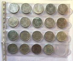 1931-1969 5 Franken Silber Komplette Serie 19 Stk vz-unz