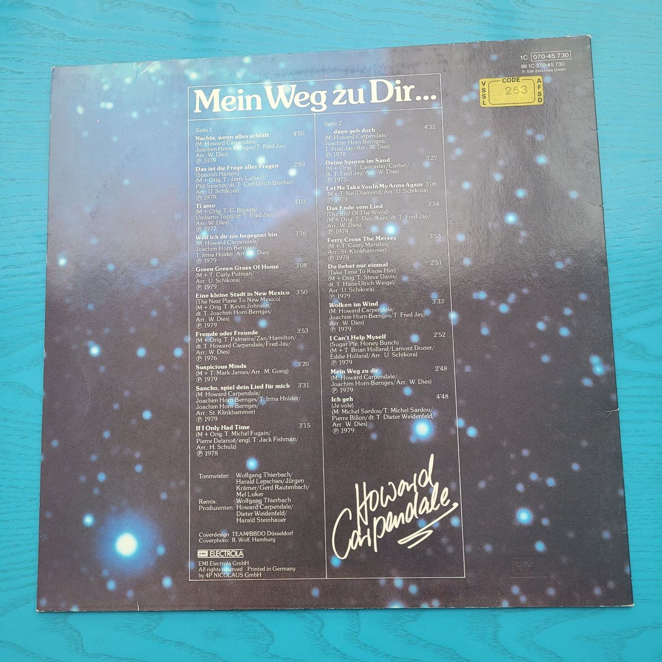 Dischi in vinile: Howard Carpendale- Mein Weg zu dir – Usato da SCHÜBELBACH venduto da CoKaHa 1