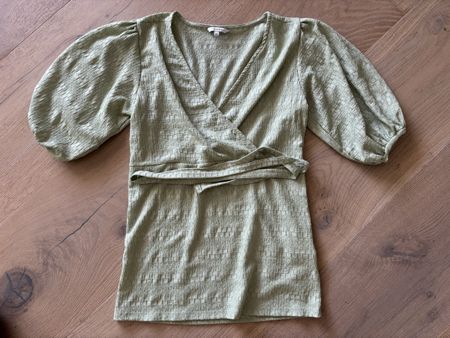 Noppies Wrap Top, Olive Green, Size XS, Spring Style