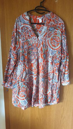 Sommer Bluse/ Tunika, Gr. 36 aus Viskose