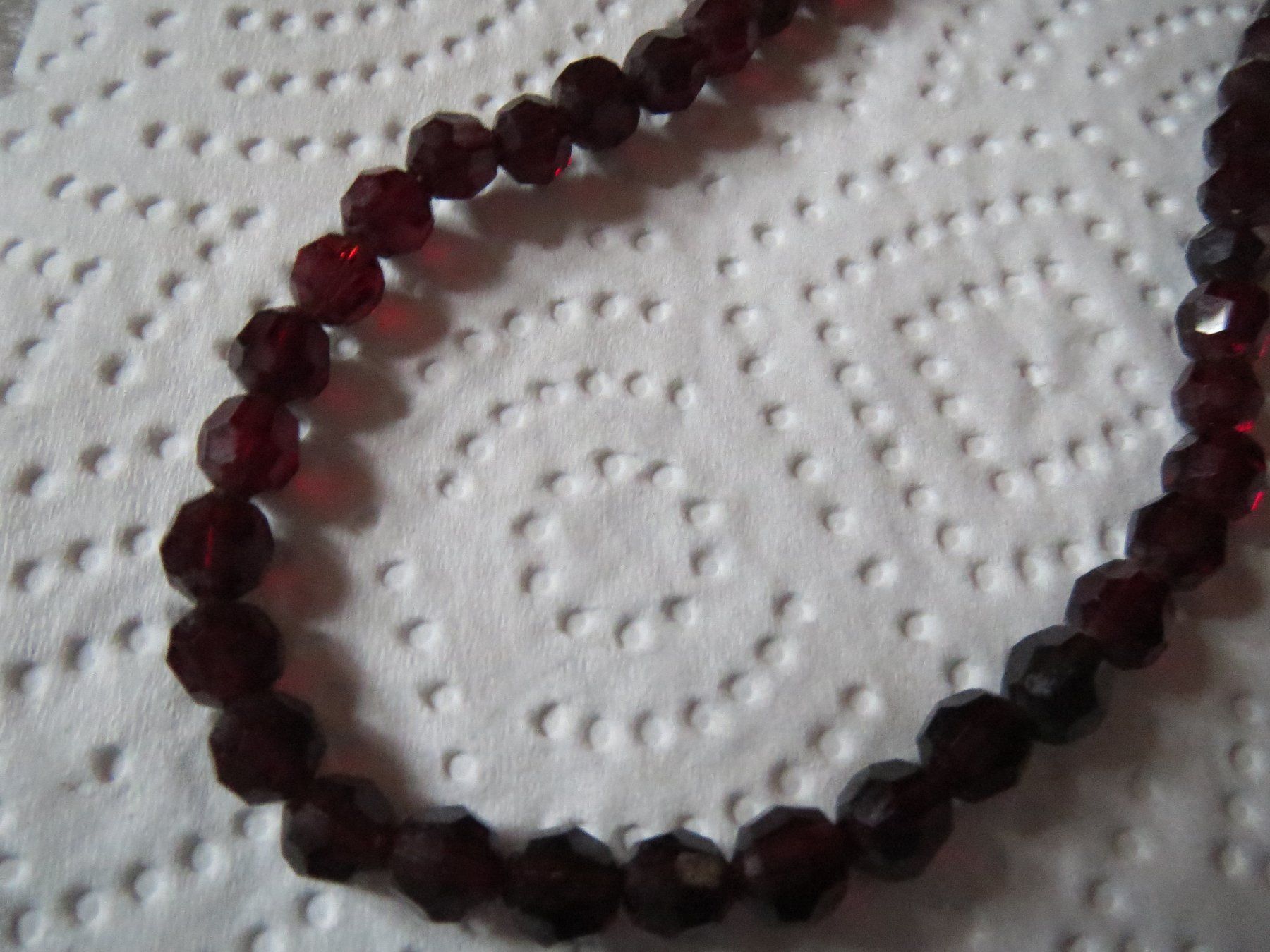 Catenine: super schöne ECHTSTEIN Kette RHODOLIT – Usato da Kiental venduto da Anna8702 6