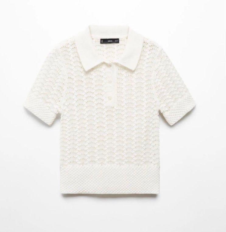 Victoria Beckham Top: Victoria Beckham x Mango süsses Poloshirt/Top – Nuovo (secondo la descrizione) da Jona venduto da vanessasupermarket20 4
