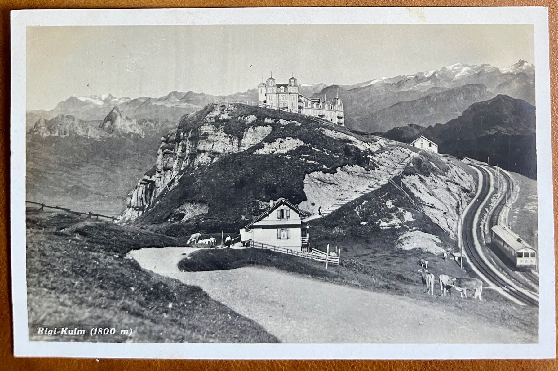 Cartoline postali: Rigi - Kulm - Bahn 1929 – Usato da Lutry venduto da Ediego