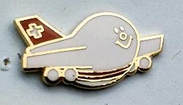 Placchette & Badge: Flugzeug  Pin  PTT – Usato da Pfäffikon ZH venduto da Colacity