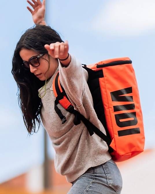 Zaini: Wasserfester Rucksack Orange/Schwarz – Usato da Arbon venduto da my_shopping