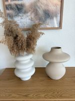 Design Vasen Set 2-teilig Keramik Boho + Trockenblumen