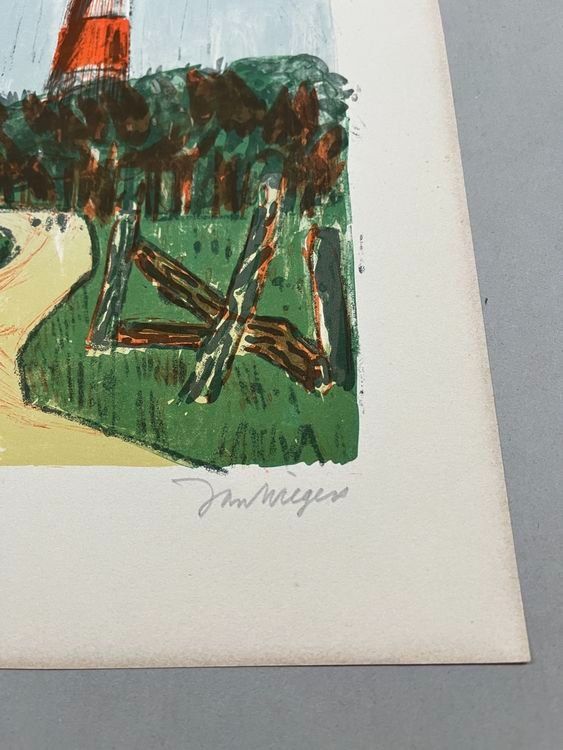 Grafica & Litografie: JAN WIEGERS LITHOGRAPHIE SIGNIERT – Usato da Gersau venduto da kunst-online 3