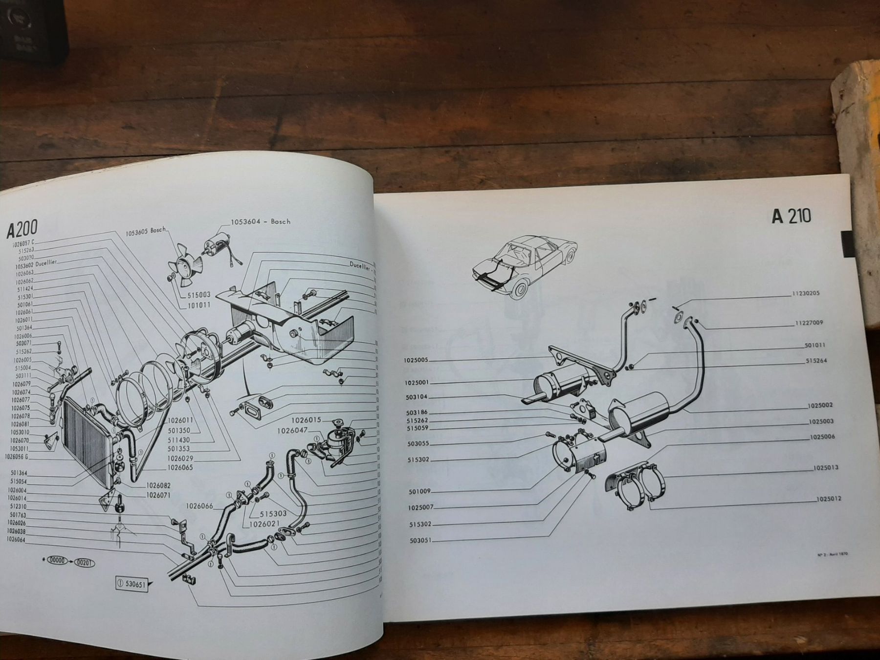 Documenti: Matra Simca MS530 LX Ersatzteilkatalog original – Usato da Bern venduto da 25193 2