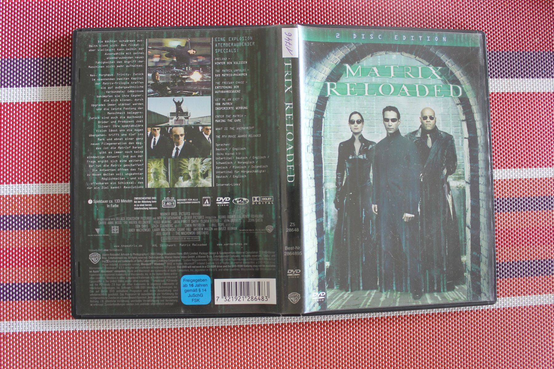 Tutti i DVDs: DVD Matrix Reloaded, 2 Disc Edition(1746) – Usato da Geroldswil venduto da Schlumpfine1973