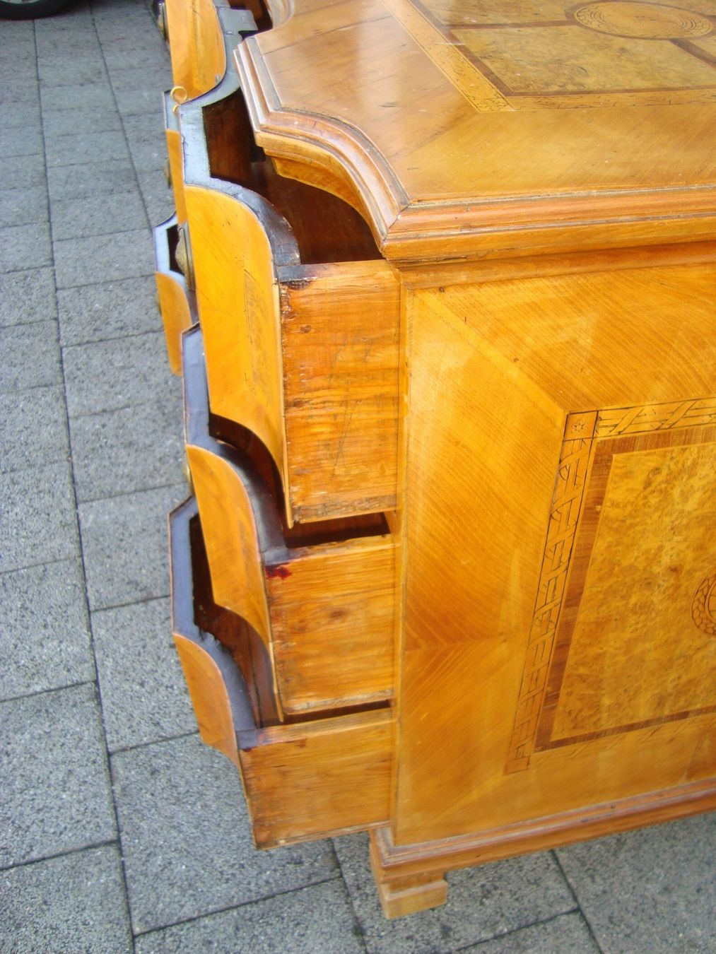 Commodes: Barock - Seize Kommode mit Intarsien, Kirschbaum – D'occasion à Oberdorf NW par Lufao 5
