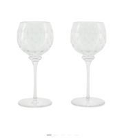Set of 6 Hermès Fanfare crystal glasses