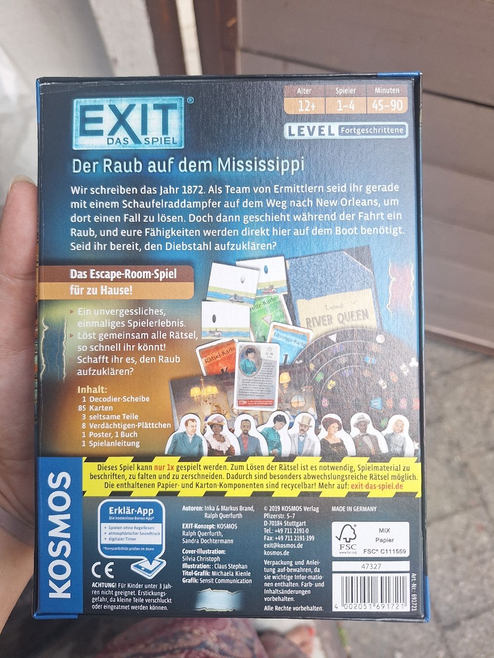 Kosmos Giochi: EXIT Das Spiel "Der Raub auf dem Mississippi" – Usato da Aarau venduto da Chillkrot 1