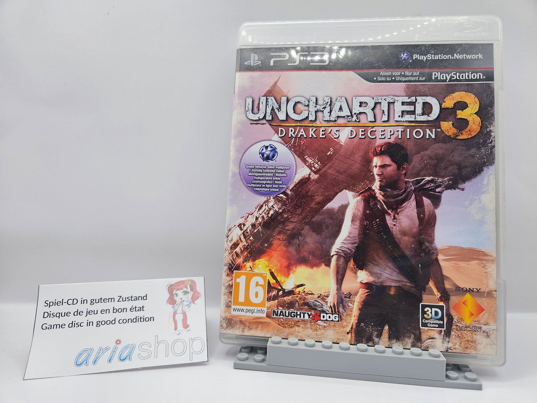 Sony Giochi: Uncharted 3 Drake's Deception PS3 DE / FR / EN CIB – Usato da Hauterive NE venduto da ariashopch