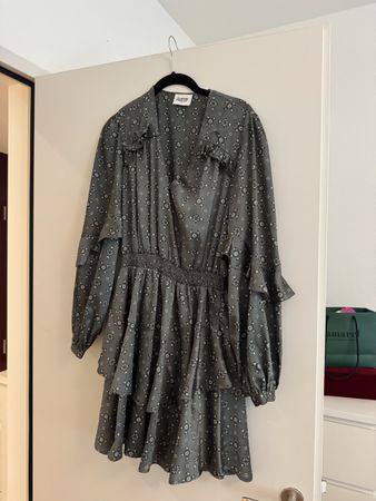 Kleid CLAUDIE PIERLOT grün Grösse 36 mit Muster
