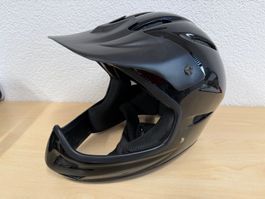 Downhill Fullface-Helm schwarz – MTB / Bikepark / Freeride