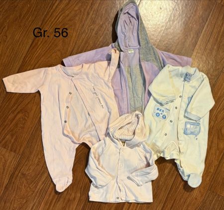 Baby Kleider Set, Gr. 56, 4-teilig,