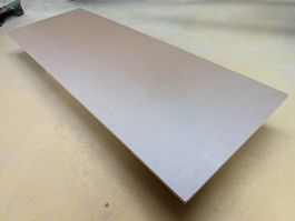 Spanplatte hellbraun beschichtet 16 mm, Rest 168 x 59 cm