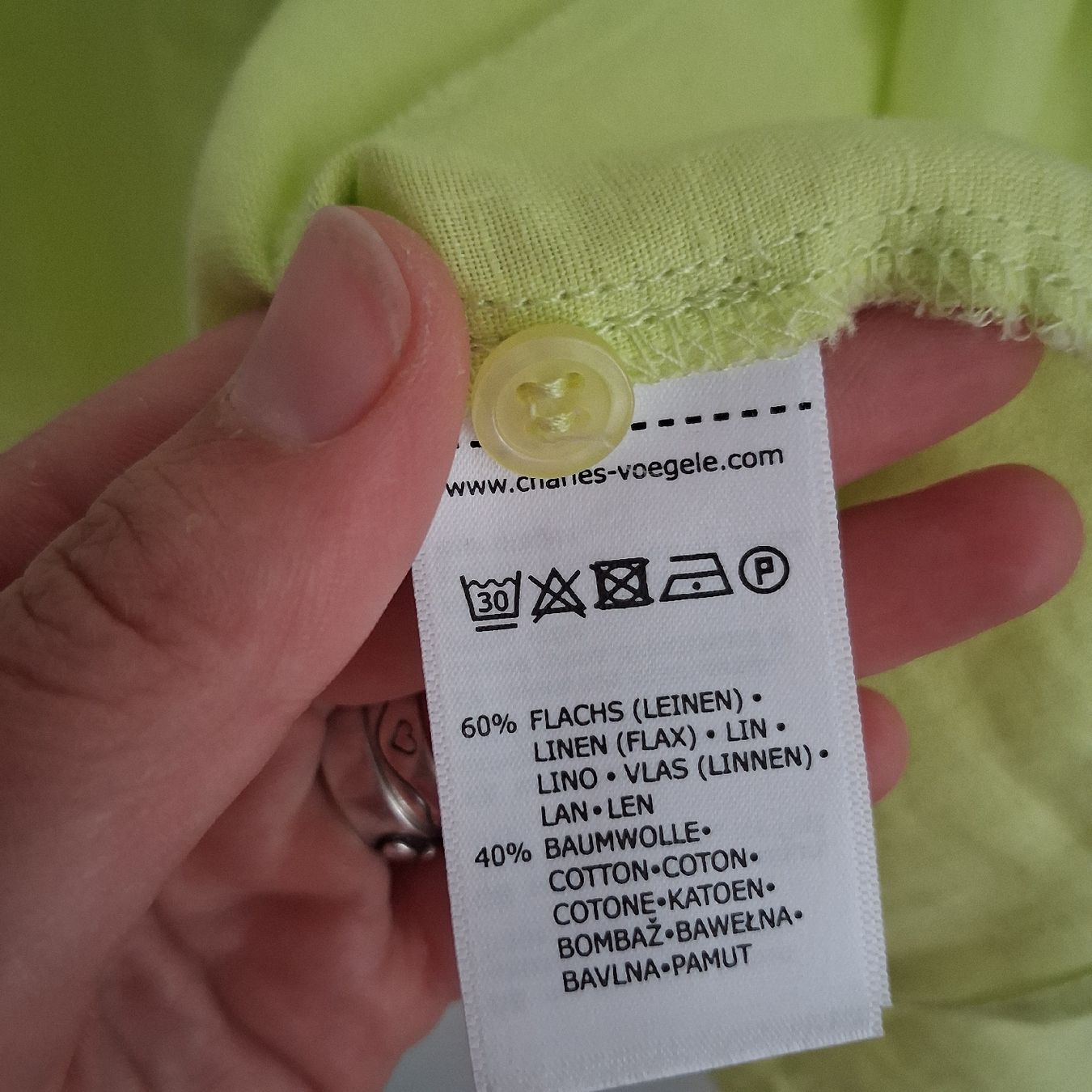 Camicette: Charles Vögele Lime Yellow Blouse Linen – Nuovo (secondo la descrizione) da Wil SG venduto da tre_g2l7 3