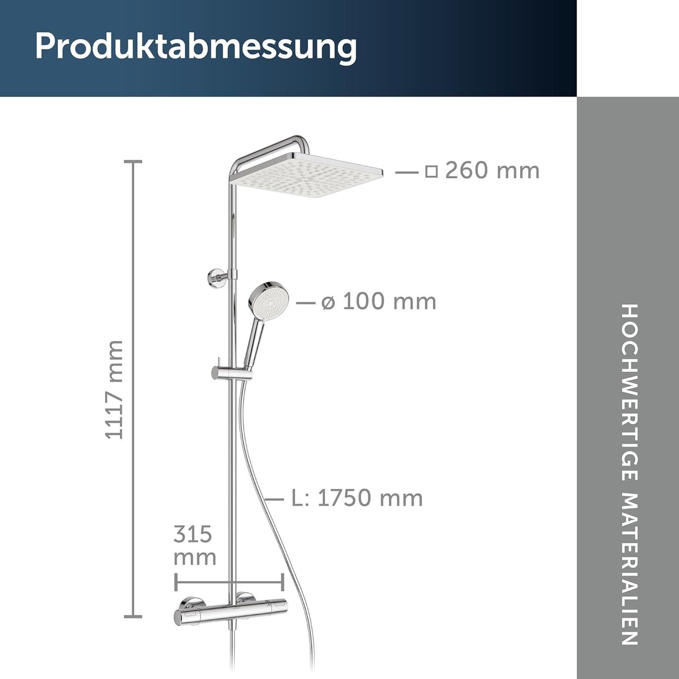 Docce: Ideal Standard Tiro Duschsystem Thermostat – Nuovo e nell'imballaggio originale da Suhr venduto da SchnapperCH 2