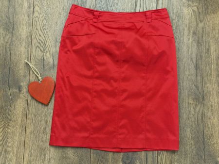 Schicker roter Rock comma Gr 36 guter Zustand