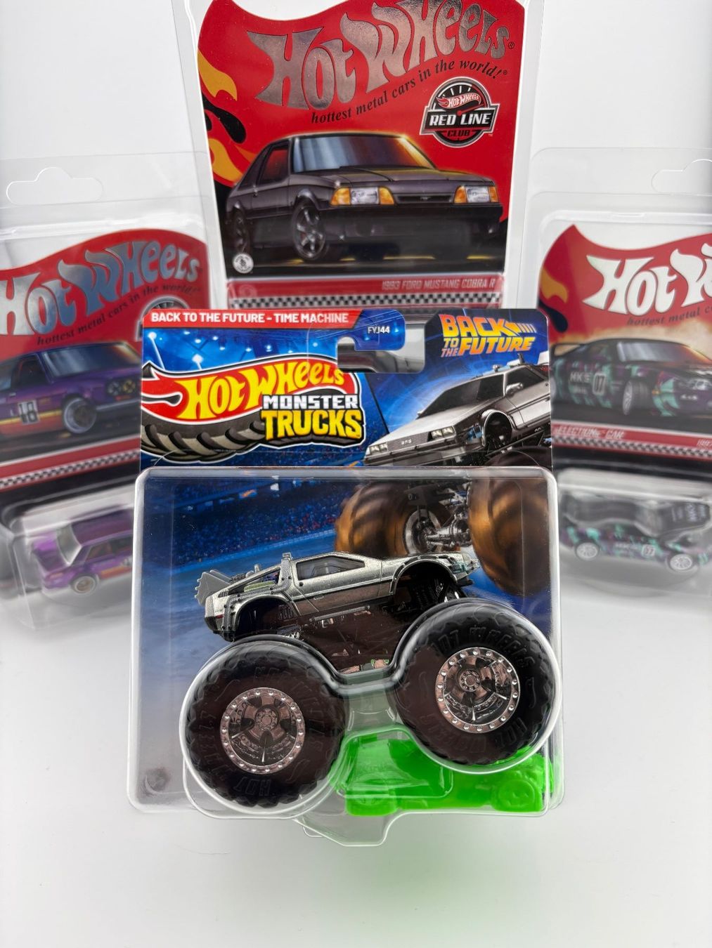 Hot Wheels Voitures modèles: Hot Wheels Monster Trucks Back to the Future Time Machine – Neuf avec emballage d'origine à Flawil par HeisseReifen
