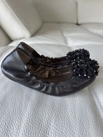 Like new Calvin Klein black leather ballerinas, Size 36,5