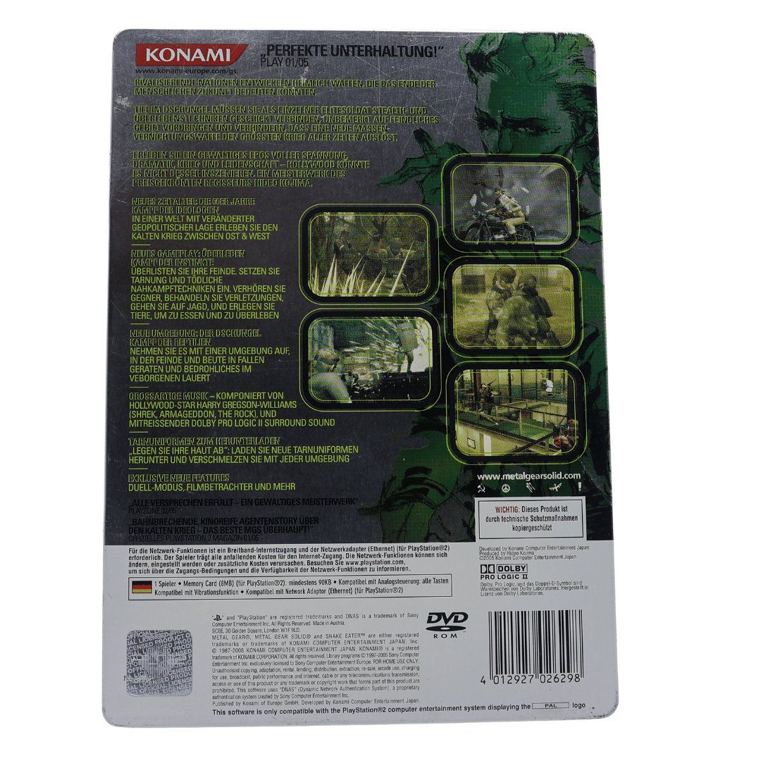 Spiele: Metal Gear Solid 3 Snake Eater Steelbook - PS2 – Gebraucht aus Paudex von dindeboy 1