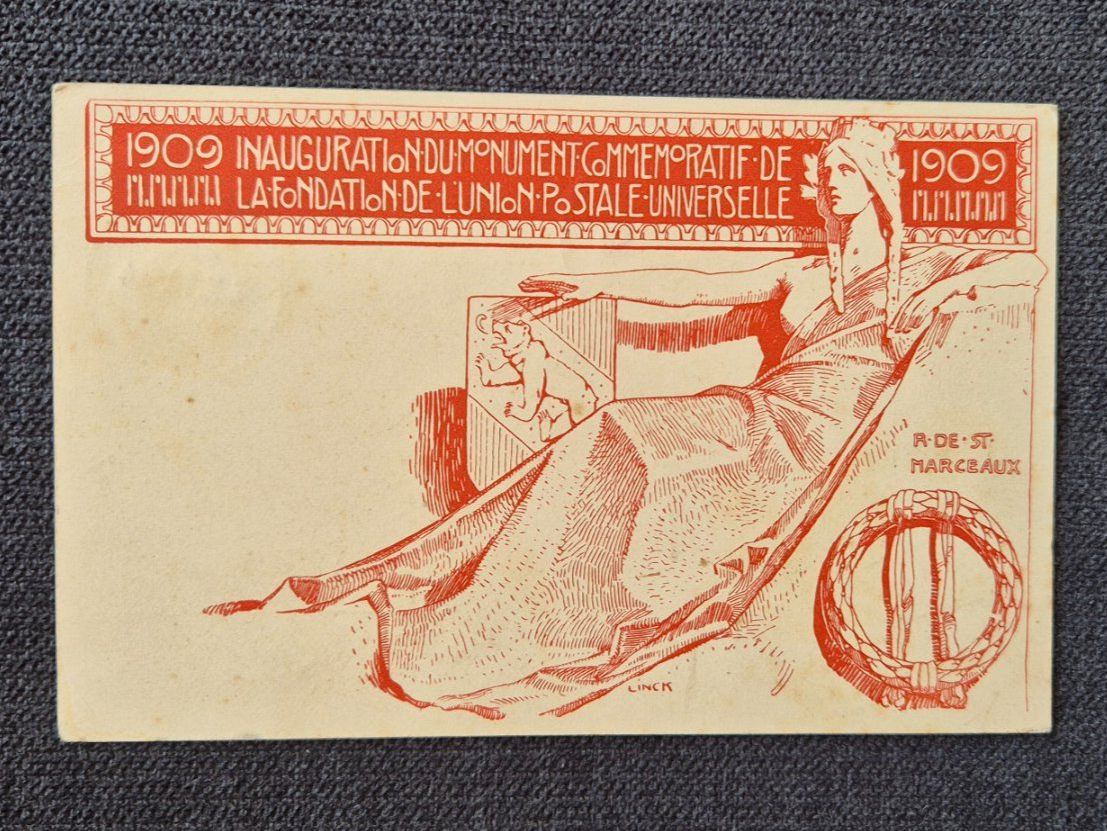 Cartoline postali: Ansichtskarte Weltpostverein Bern 1909 – Usato da Horw venduto da mi.ba