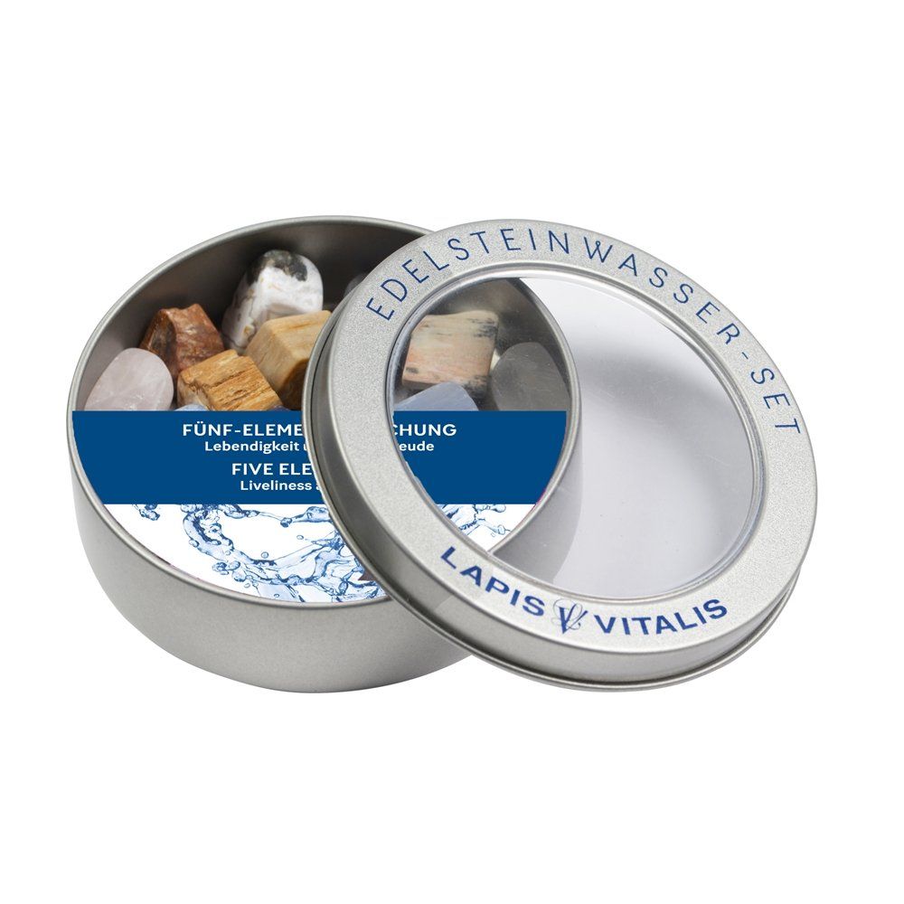 Minerali & Pietre curative: Wassersteine - 5 Elemente Mischung – Nuovo e nell'imballaggio originale da Mauren venduto da Yeelen