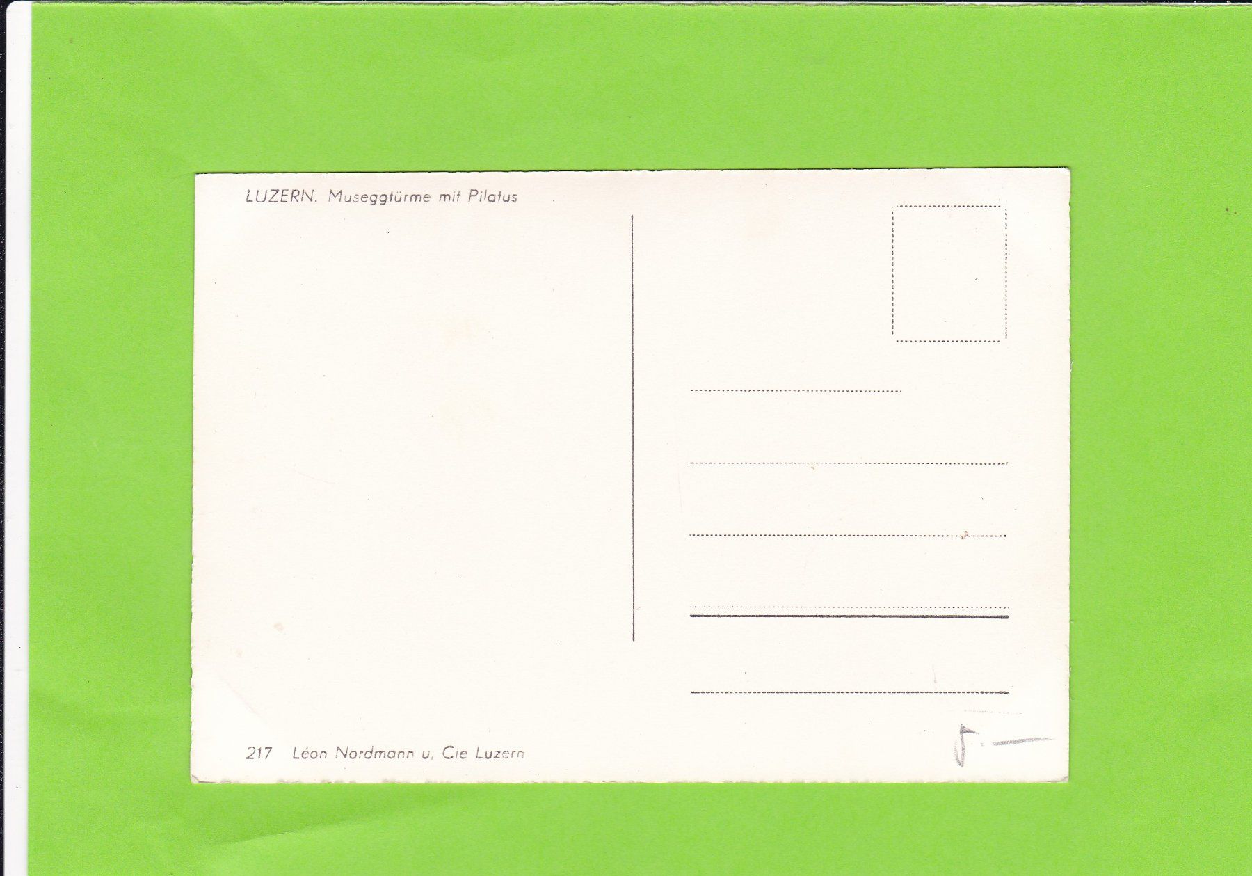 Cartoline postali: Luzern – Usato da St. Peterzell venduto da neckertal 1