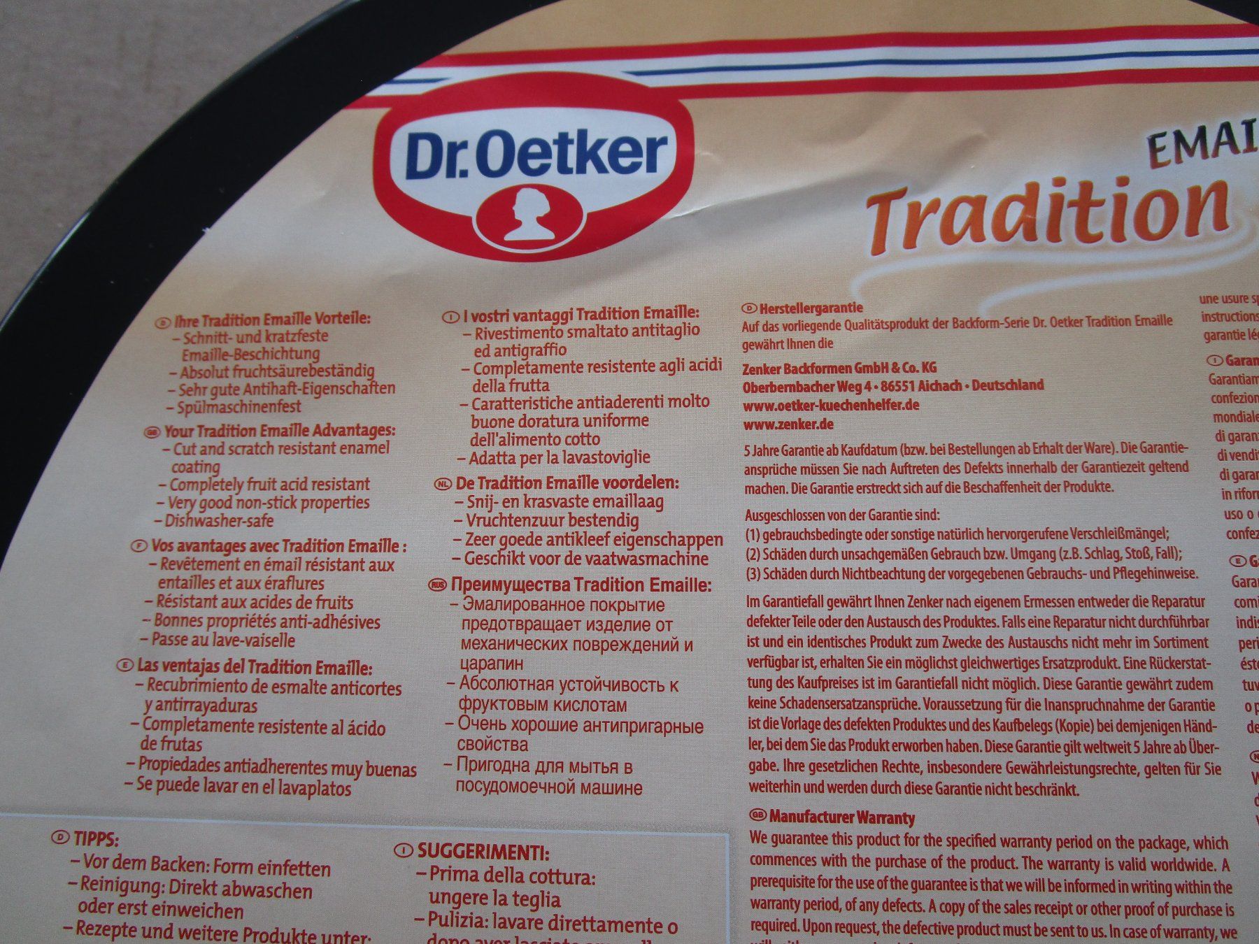 Teglie da forno: Kuchenblech / Pizzablech – Nuovo (secondo la descrizione) da Grenchen venduto da Uhus15 1