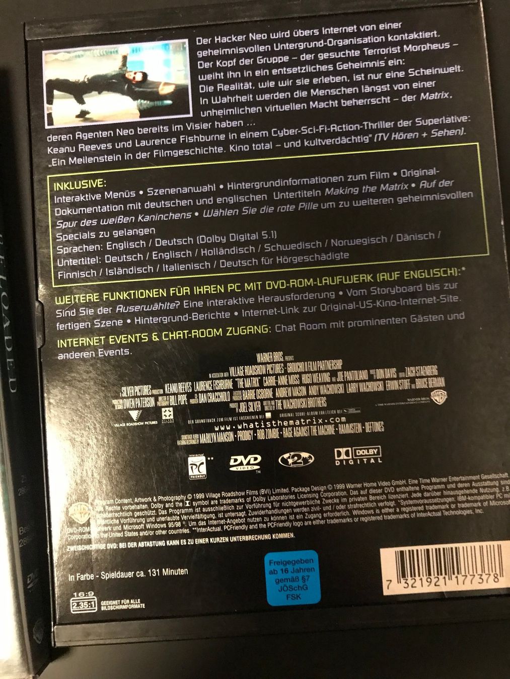 Alle DVDs: 3 Mal Matrix DVDs – Gebraucht aus Freudwil von Feenland2010 4