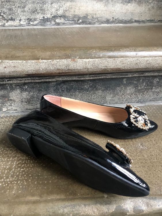 ballerines vernies noires