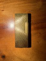 Win Deluxe Gas Feuerzeug Gold Optik guter Zustand