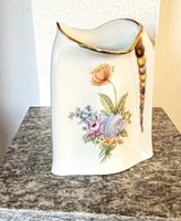 Vase Gerold Kueps Porz, Blumen Goldornamente handgefertigt