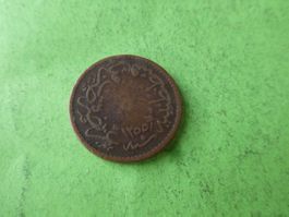 Osmanisches Reich AH 1255, uralte Münze 22 mm