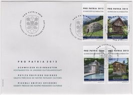 Pro Patria Serie 2012 mit TAB oben (dt) auf illustr. FDC