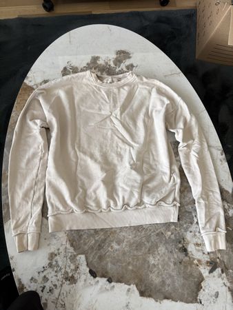 Pullover beige Rundhalsausschnitt 