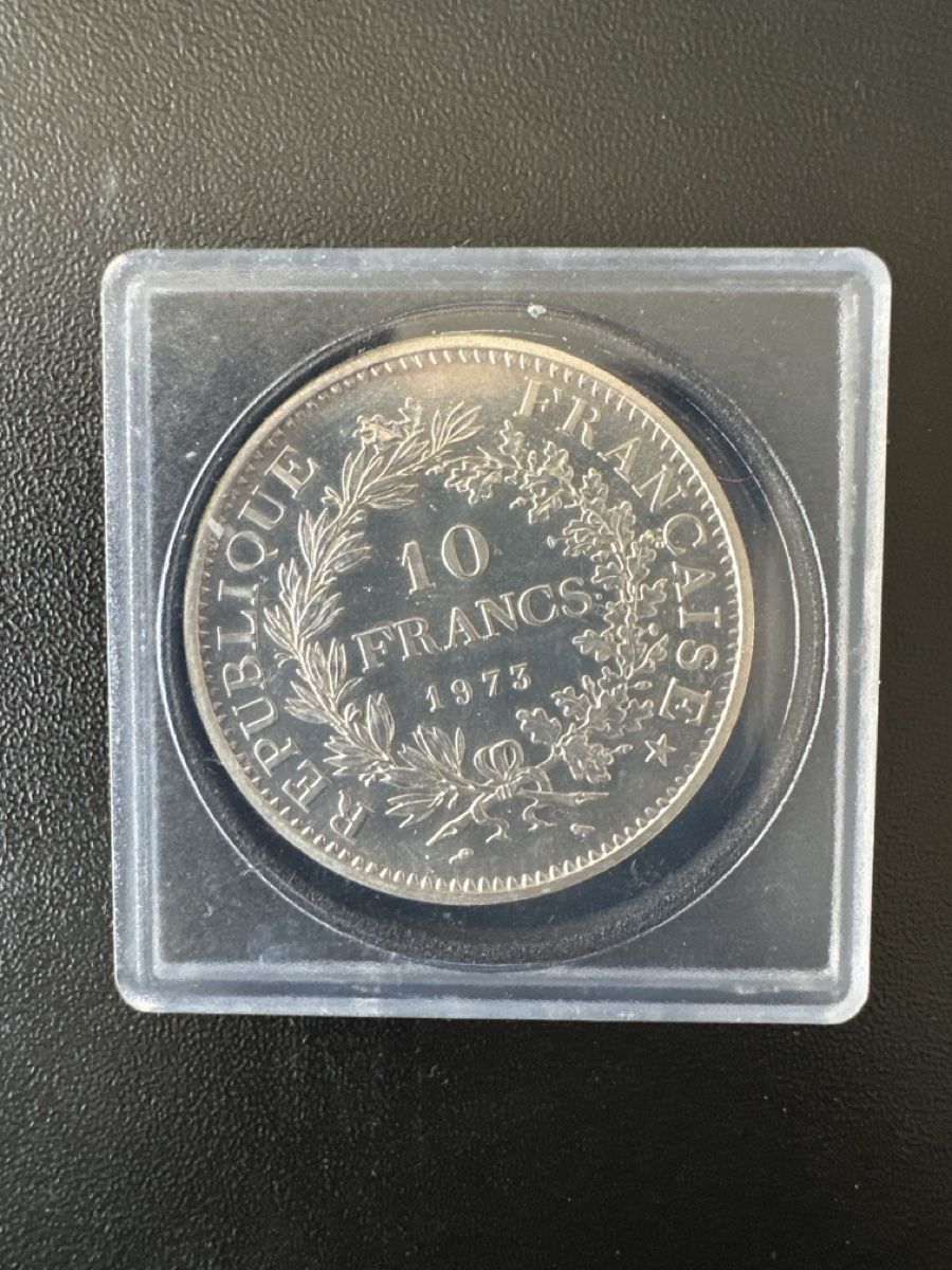 Tutti le monete: Superbe Pièce 10 Francs Argent HERCULE 1973 – Nuovo (secondo la descrizione) da Genève venduto da Frippop 1