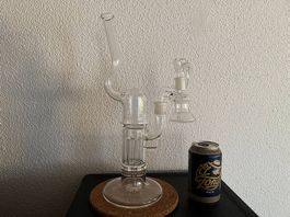 Pillar Bong 18mm mit Ash Catcher und Kopf
