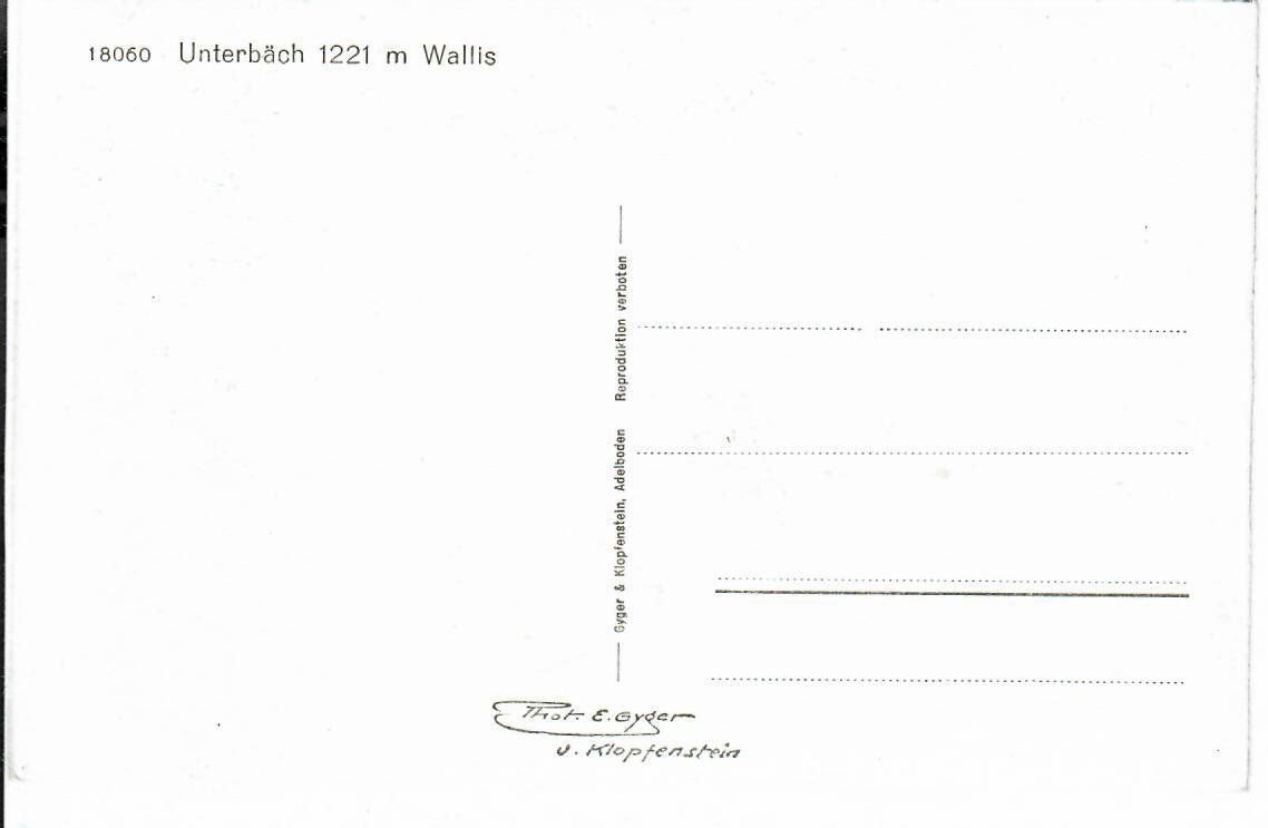 Cartoline postali: Unterbäch – Usato da Hochdorf venduto da Ziegel-16 1