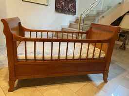 Kinderbett  Babybett 19. Jh antik Biedermeier
