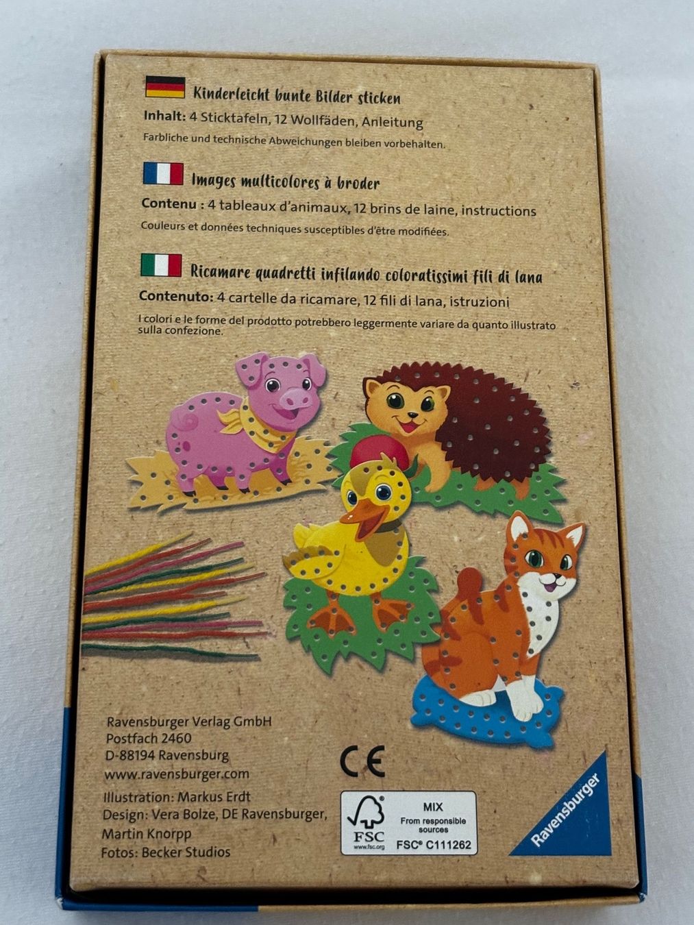 Kit bricolage: Ravensburger Sticken ohne Nadel ab 4J – Usato da Zürich venduto da engebrunau 1