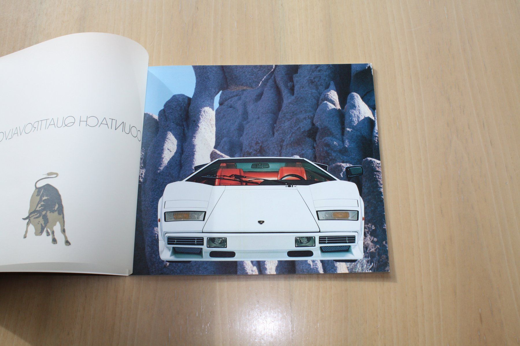 Lamborghini Documents: Lamborghini Countach Quattrovalvole Prospekt – D'occasion à Wikon par erwin400 2