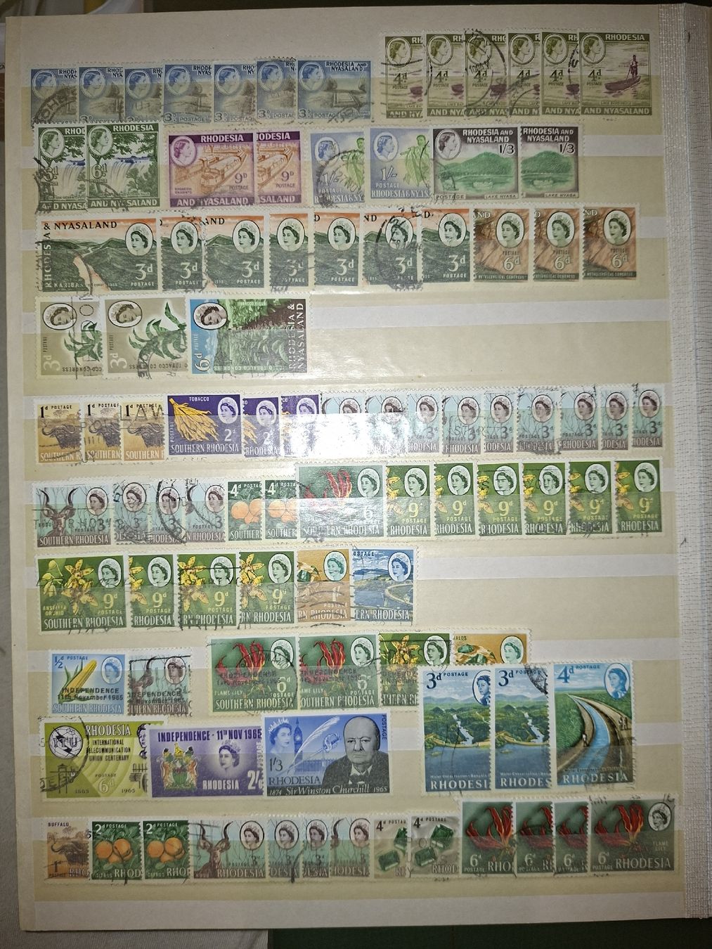 Alle Briefmarken: Lot Briefmarken Rodesien – Gebraucht aus Balgach von SIMEON27 4