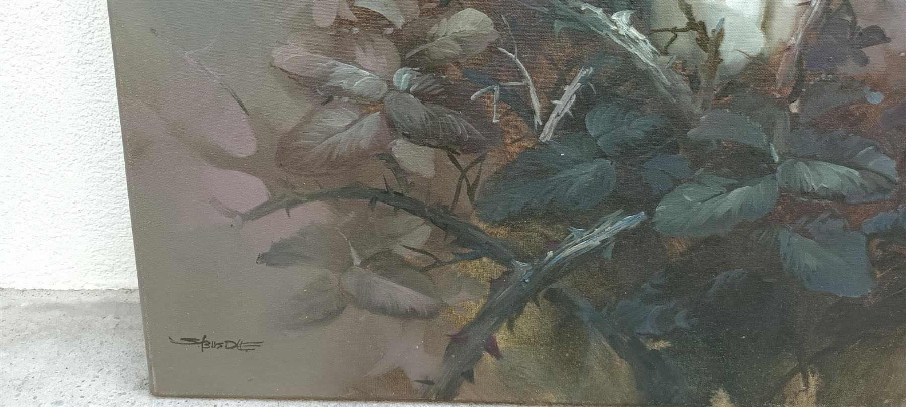 Gemälde: Busdee "Rosen" Gemälde Original – Gebraucht aus Zürich von Galerie-Kunst 1