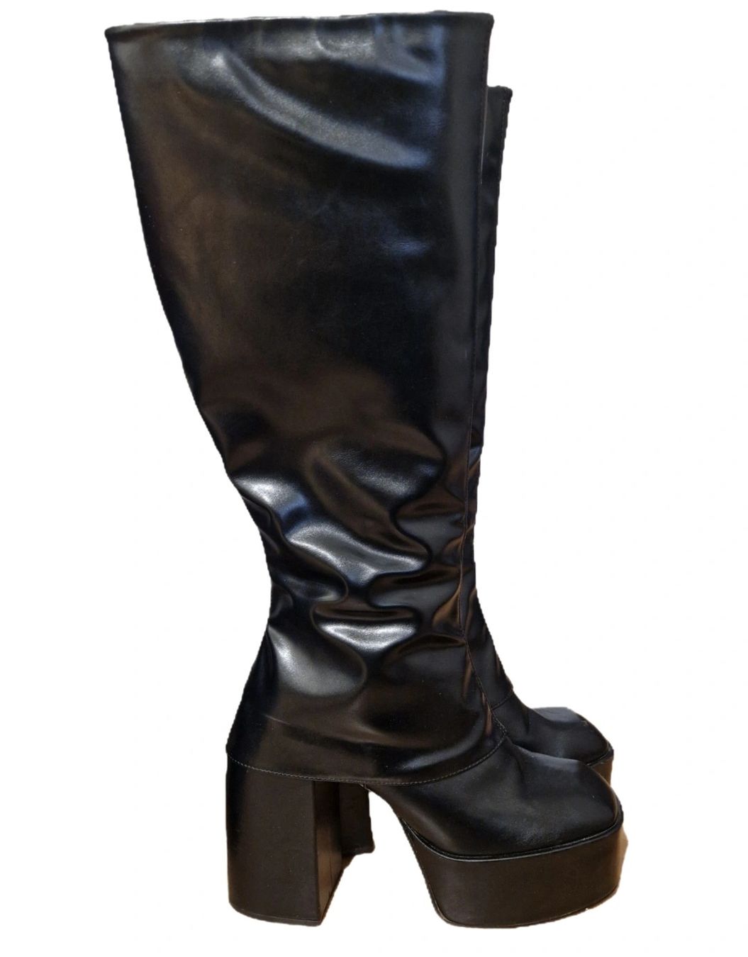 Scarpe da uomo: Goth/Y2K Black Platform Knee High Boots, Gr. 42 – Usato da Schaffhausen venduto da amb_v2xm 2