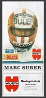 Autocollant Marc Surer Buler RAGNO WUURTH 10x15cm