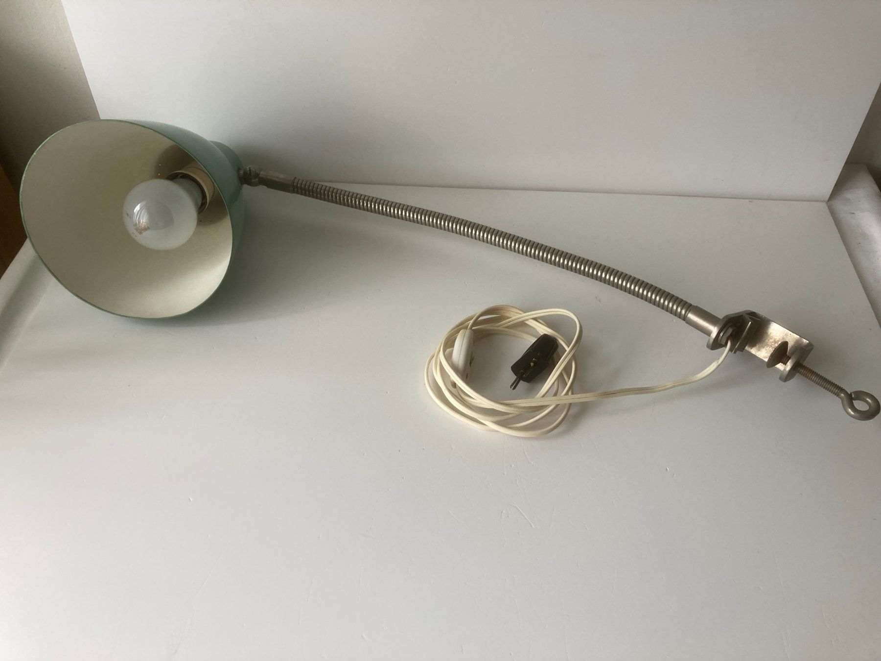 Lampen: Alte Schwanenhals Klemmlampe – Gebraucht aus Zwingen von moje1